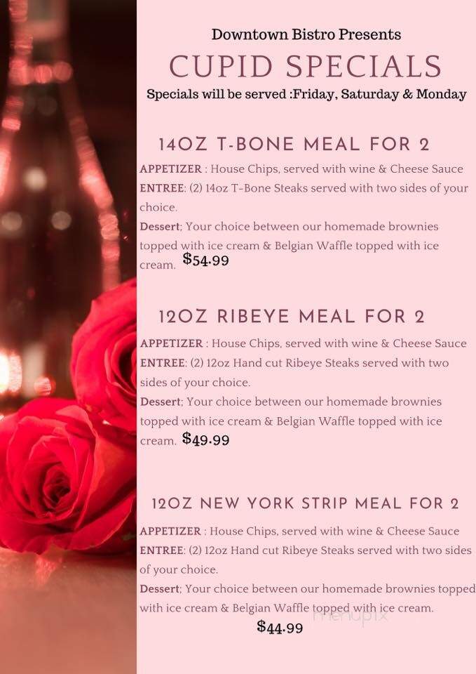Downtown Bistro - Kennett, MO menu_pic
