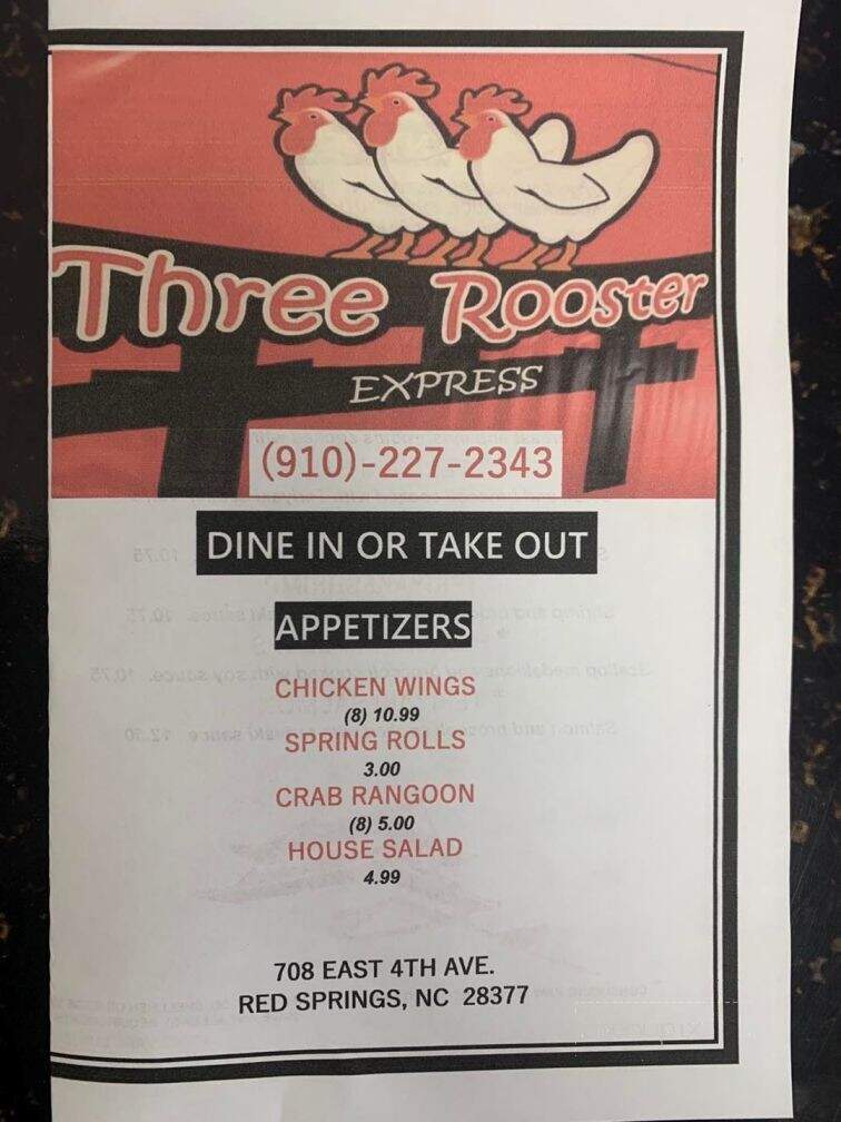 Three Rooster Express - Red Springs, NC