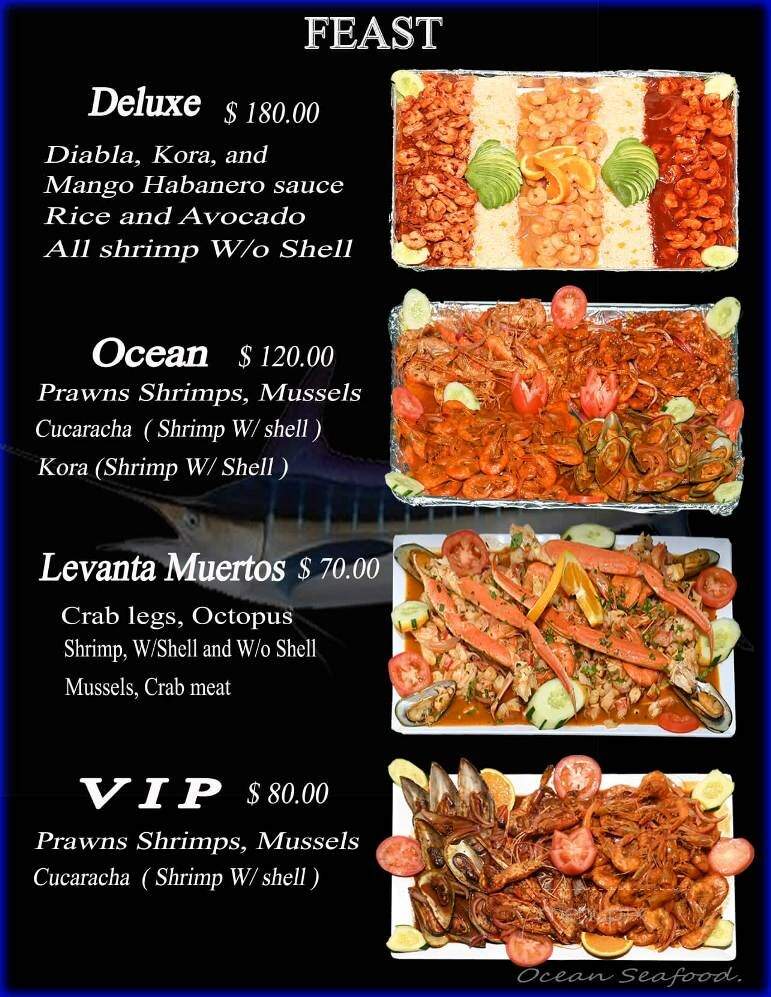 Ocean Seafood - Lindenhurst, IL menu_pic