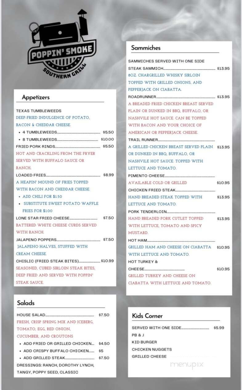 Poppin' Smoke Southern Grill - Papillion, NE menu_pic