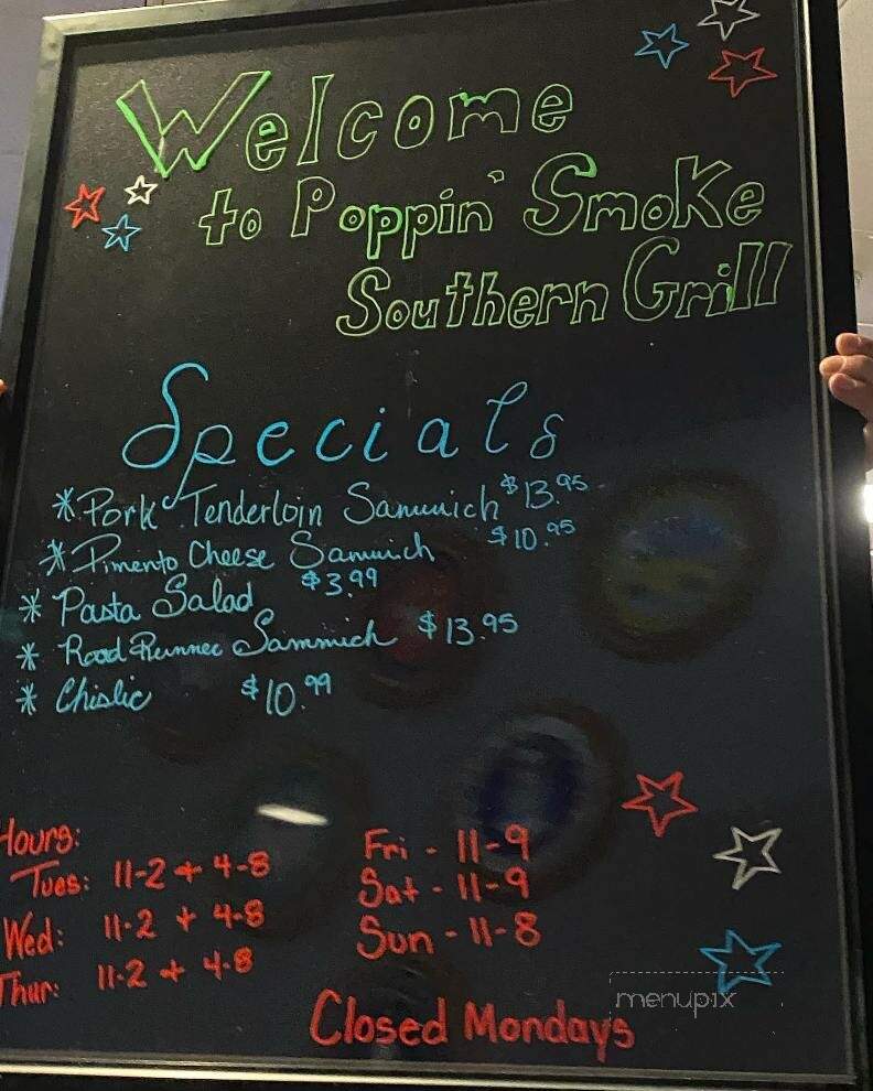 Poppin' Smoke Southern Grill - Papillion, NE menu_pic
