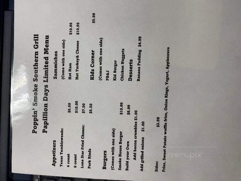 Poppin' Smoke Southern Grill - Papillion, NE menu_pic