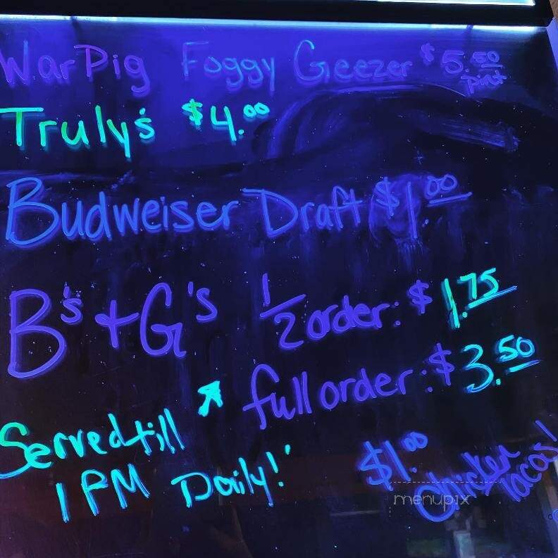 Midway Tavern - Frankfort, IN menu_pic