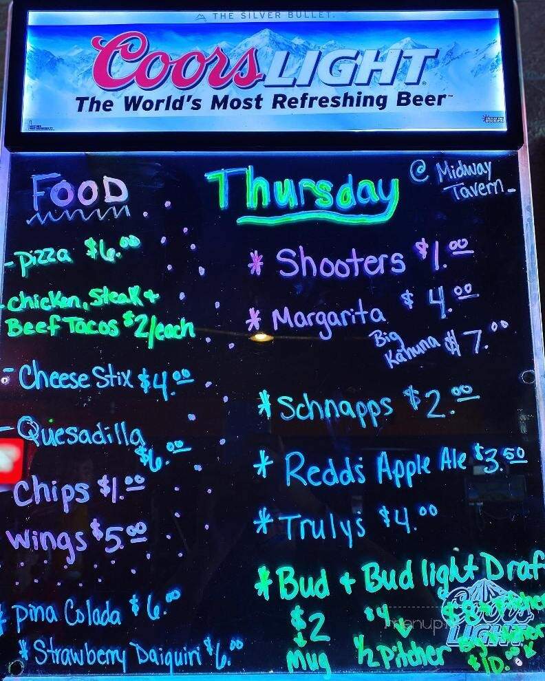 Midway Tavern - Frankfort, IN menu_pic