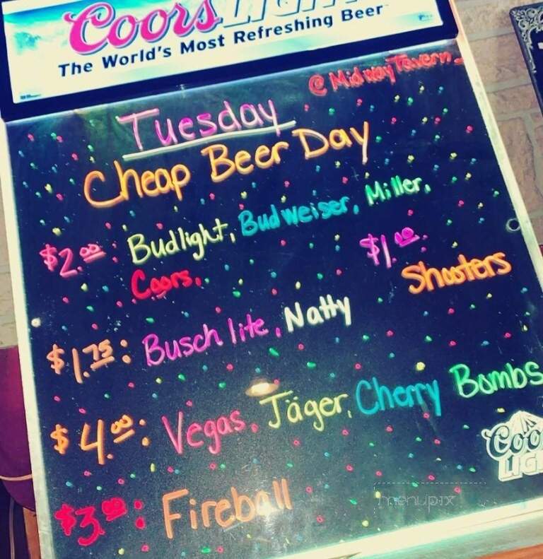 Midway Tavern - Frankfort, IN menu_pic
