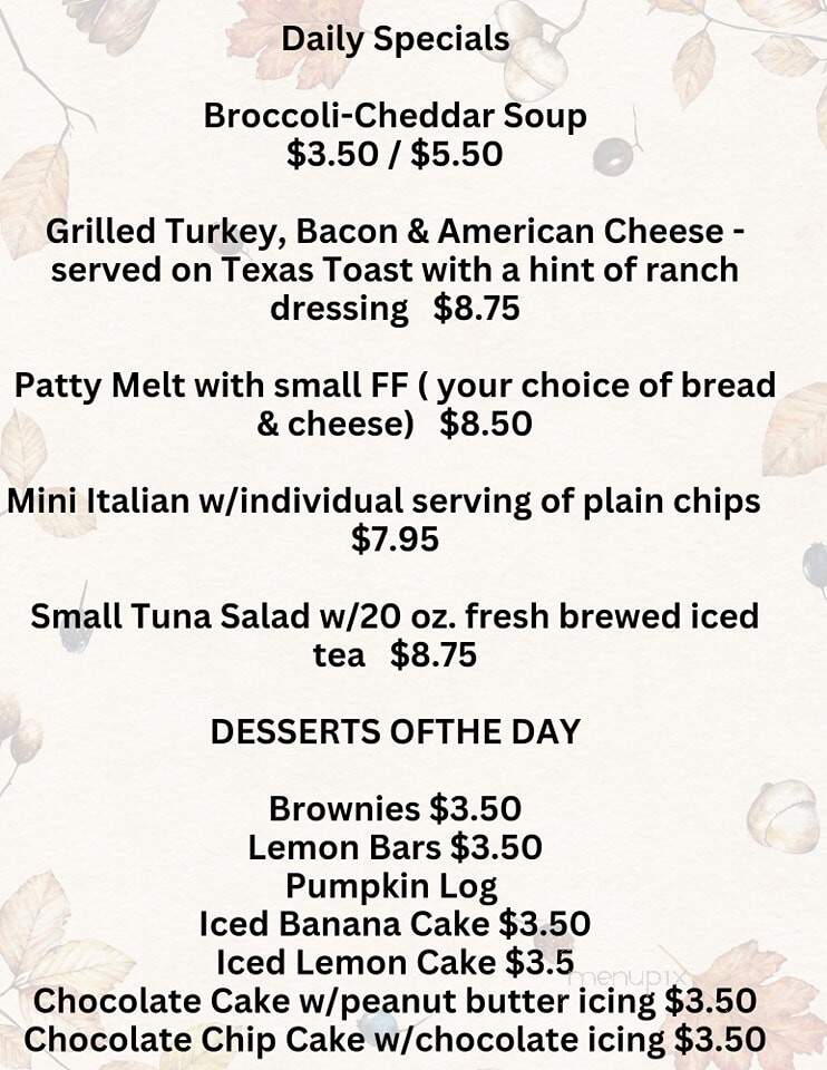 Graham's Market - Smyrna, DE menu_pic