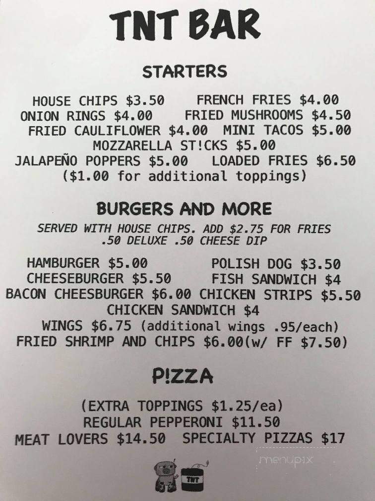 TNT - Rogers City, MI menu_pic
