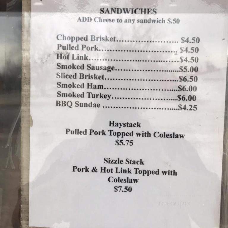 BBQ Barn - Minco, OK menu_pic