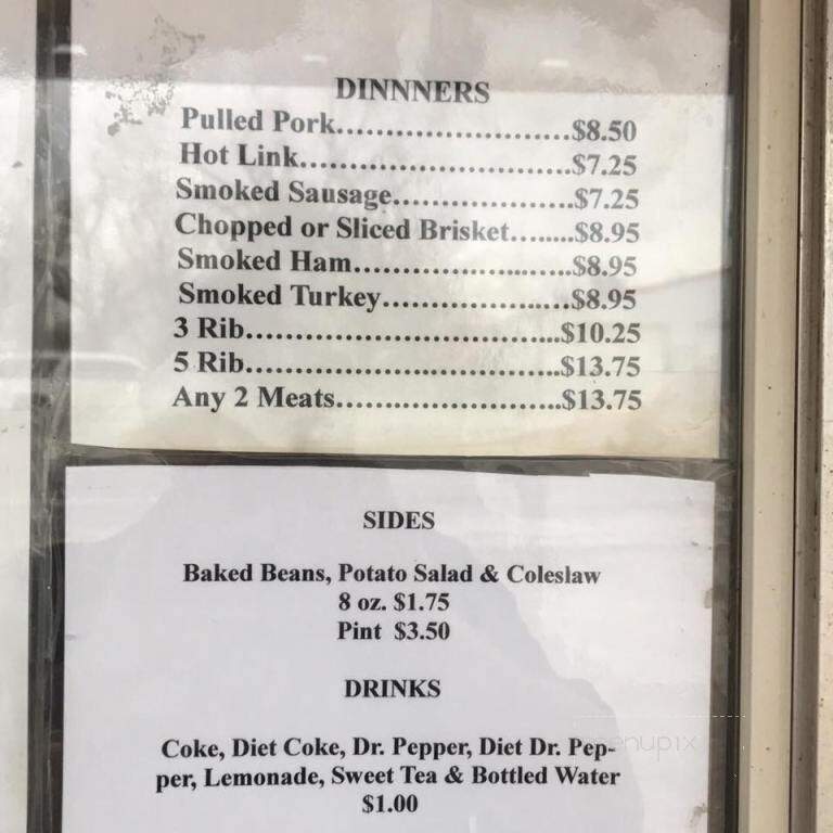 BBQ Barn - Minco, OK menu_pic