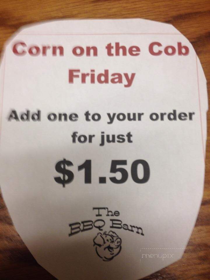 BBQ Barn - Minco, OK menu_pic