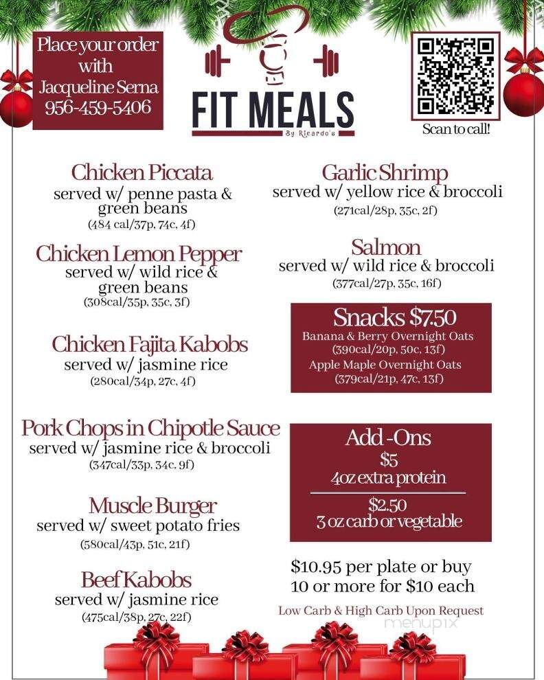 Ricardo's International Cuisine - Brownsville, TX menu_pic