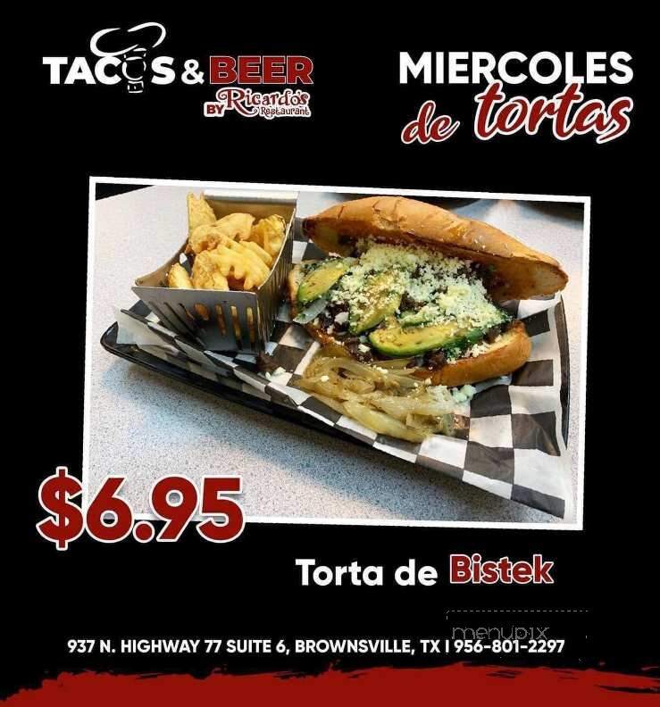 Ricardo's International Cuisine - Brownsville, TX menu_pic