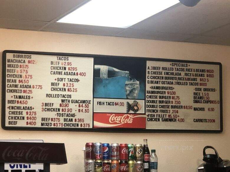 Maritza's Mexican Food - San Diego, CA menu_pic