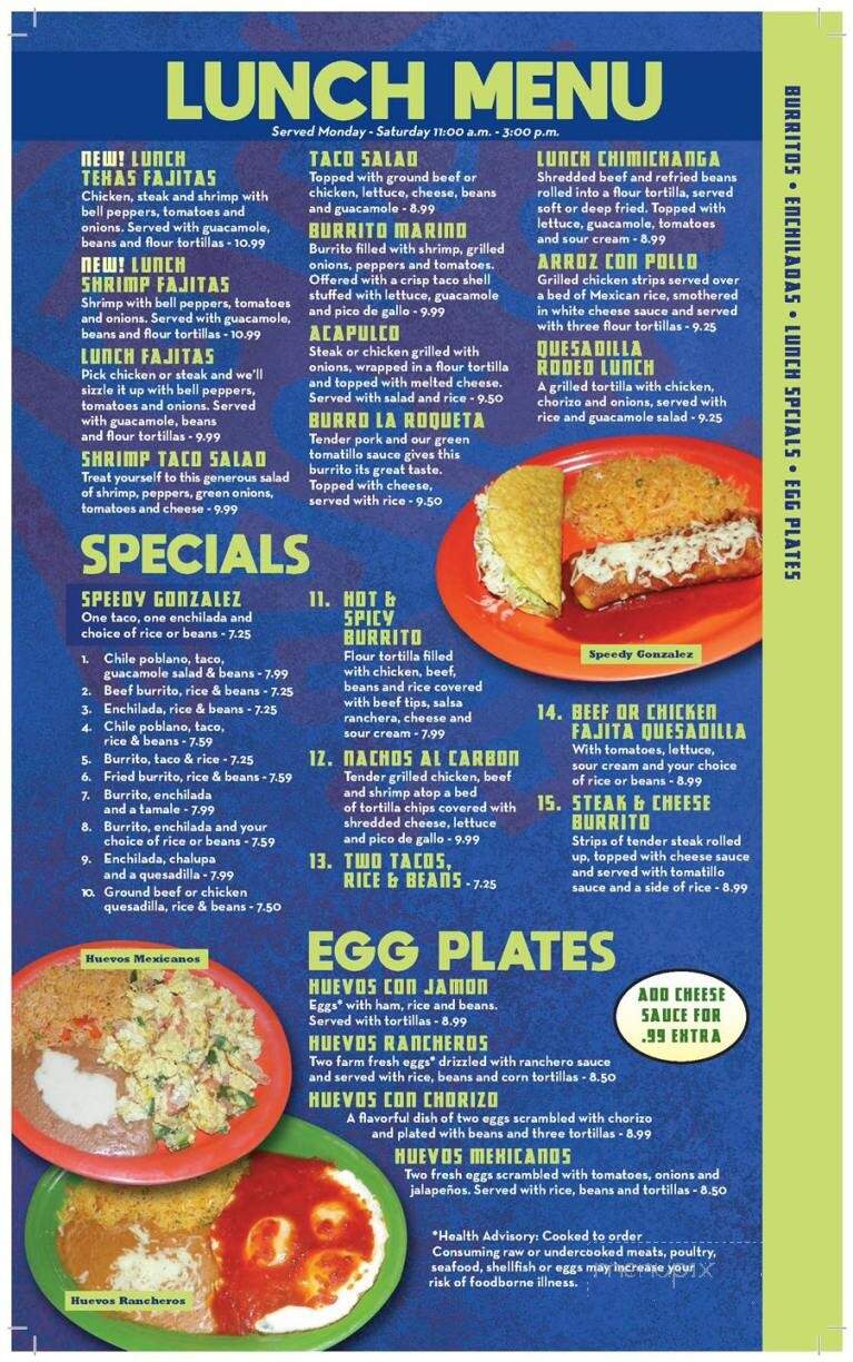 El Rodeo Mexican Restaurant - Fishers, IN menu_pic