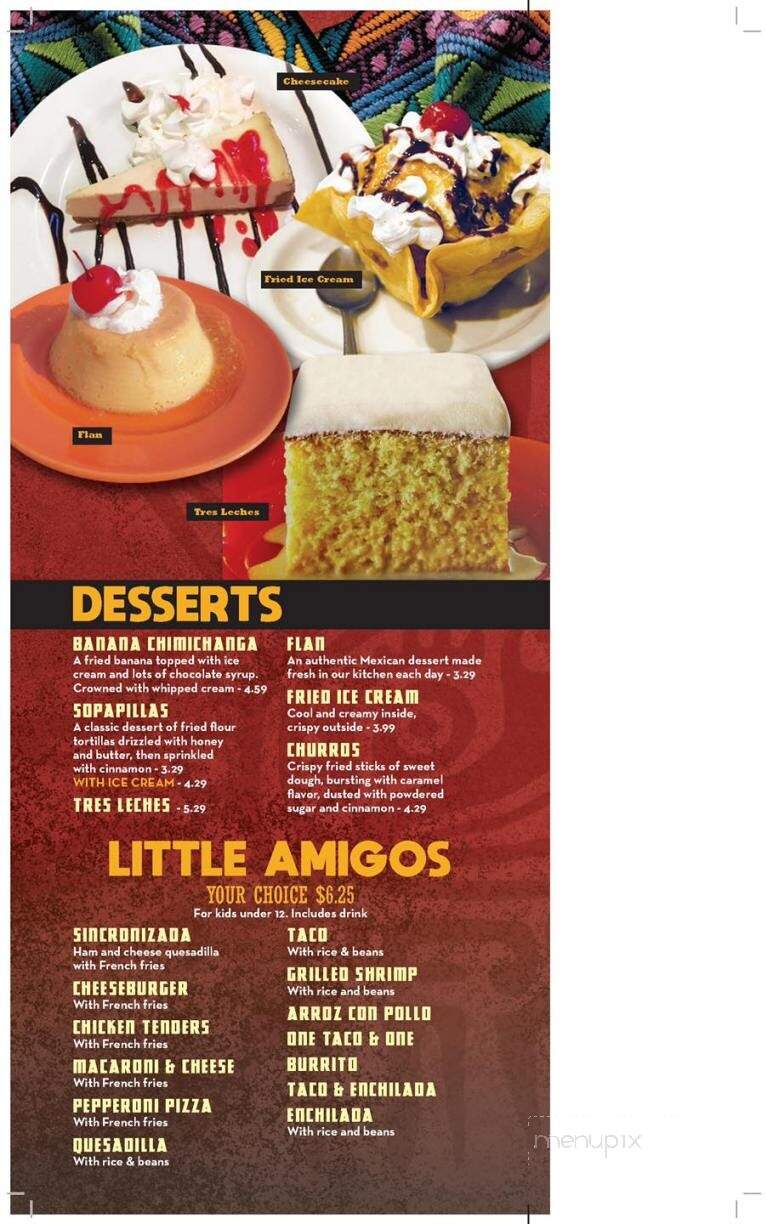 El Rodeo Mexican Restaurant - Fishers, IN menu_pic
