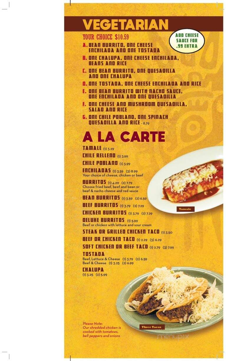 El Rodeo Mexican Restaurant - Fishers, IN menu_pic