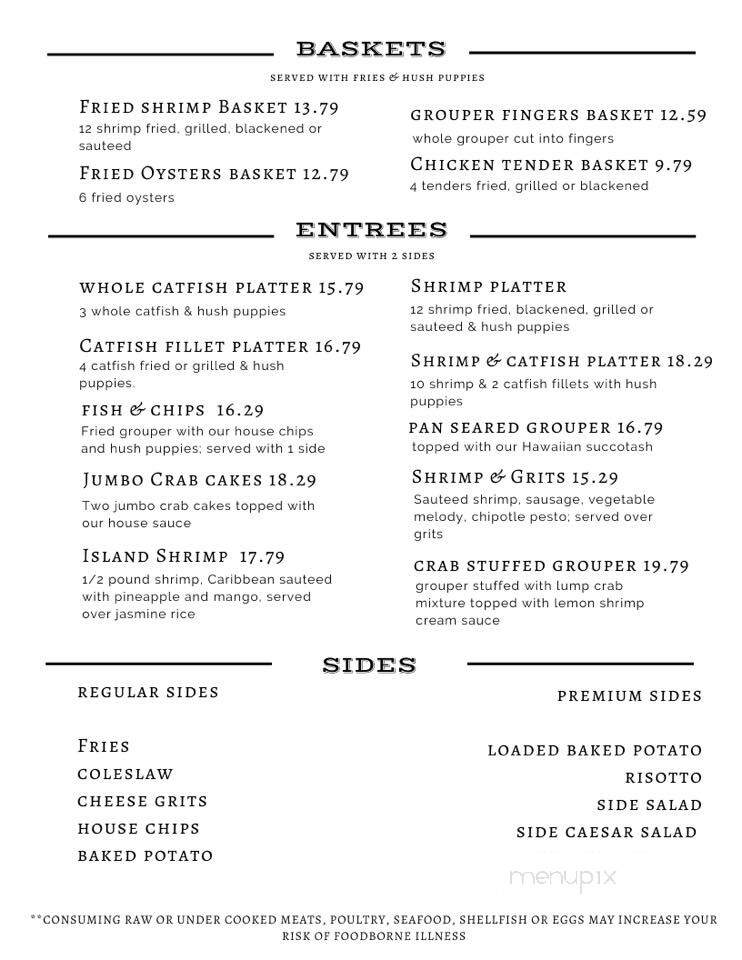 Choby's At Little River - Milledgeville, GA menu_pic