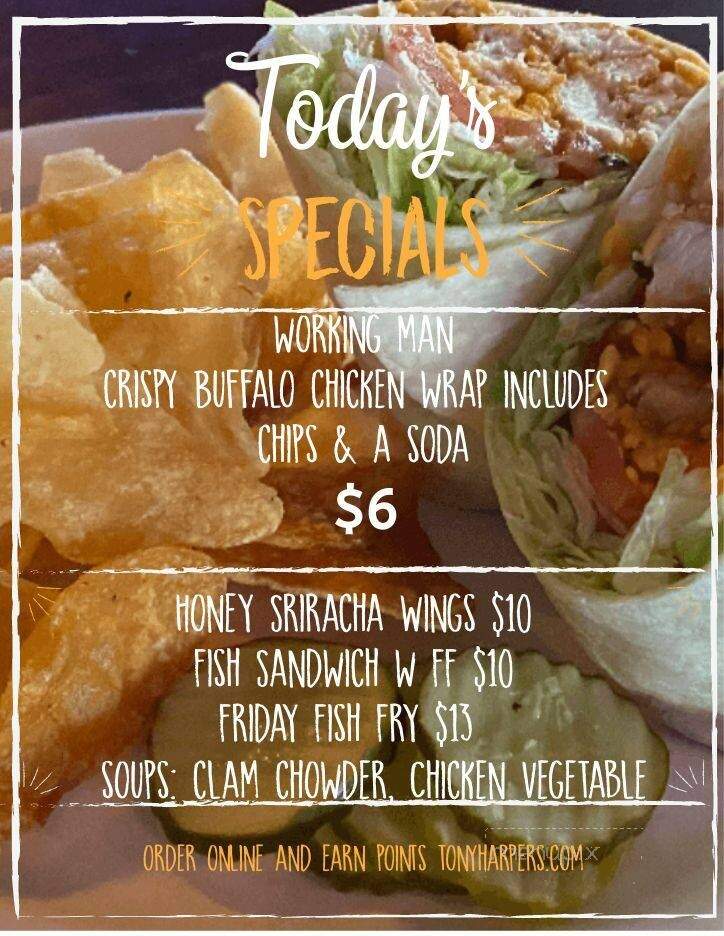 Tonly Harpers Pizza & Clam - Raquette Lake, NY menu_pic