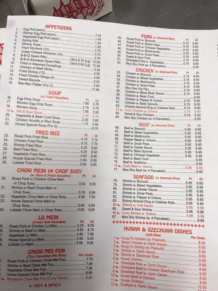 China Garden 2 - Hendersonville, NC menu_pic