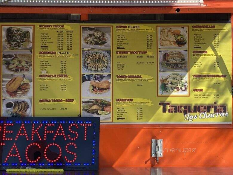 Taqueria Los Charros - Webster, TX menu_pic
