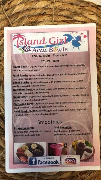 Island Girl Acai Bowls - Clovis, NM