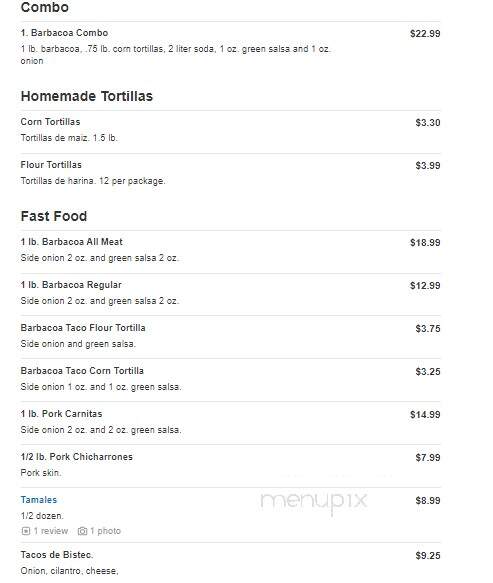 Tortirica Tortilleria Tortilla Factory - San Antonio, TX menu_pic