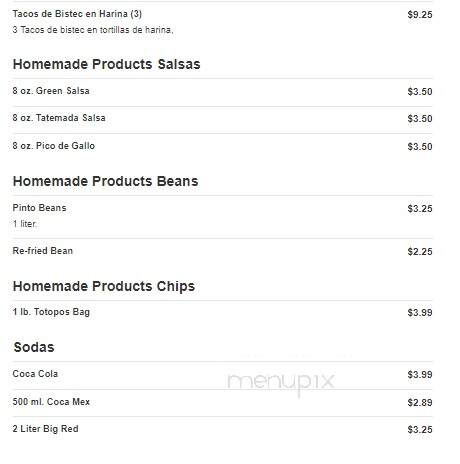 Tortirica Tortilleria Tortilla Factory - San Antonio, TX menu_pic