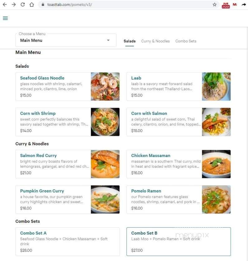 Pomelo NOLA - New Orleans, LA menu_pic
