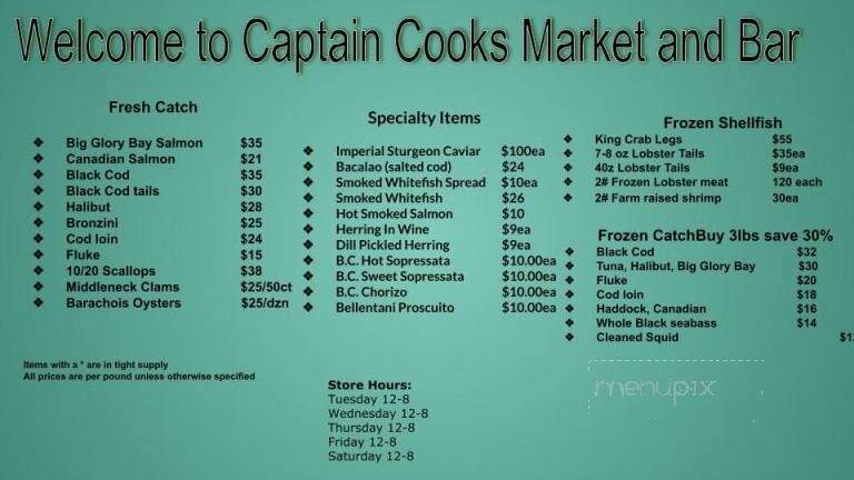 Capt Cooks Seafood Market - Oneonta, NY