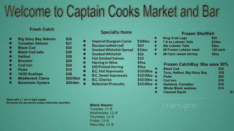 Capt Cooks Seafood Market - Oneonta, NY menu_pic