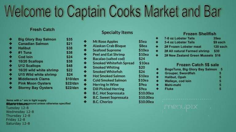 Capt Cooks Seafood Market - Oneonta, NY menu_pic