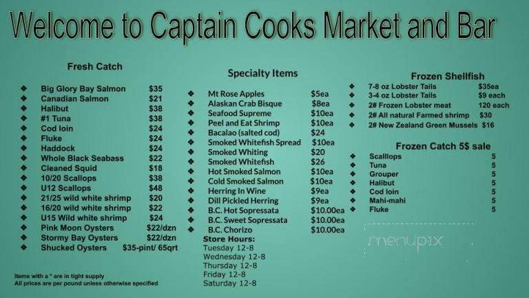 Capt Cooks Seafood Market - Oneonta, NY menu_pic