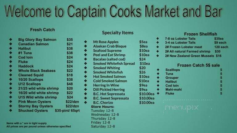 Capt Cooks Seafood Market - Oneonta, NY