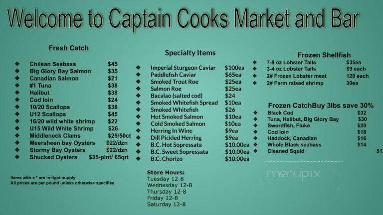 Capt Cooks Seafood Market - Oneonta, NY menu_pic