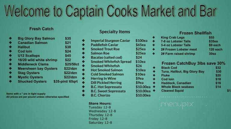 Capt Cooks Seafood Market - Oneonta, NY menu_pic