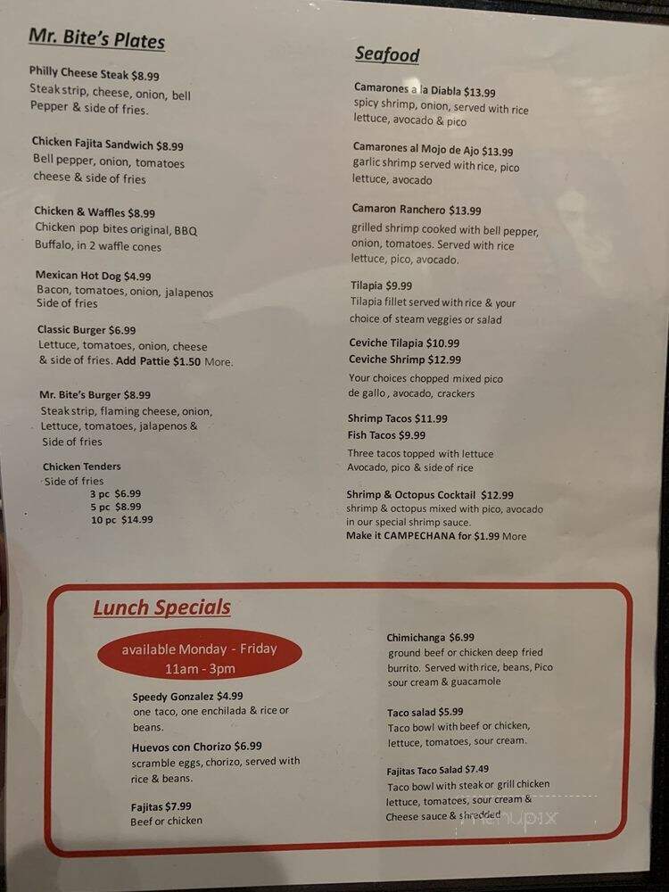 Jaguar Grill & Cafe - McCrory, AR menu_pic