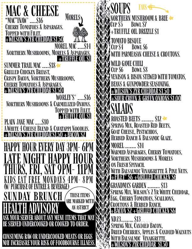 Northern District 23 - Standish, MI menu_pic