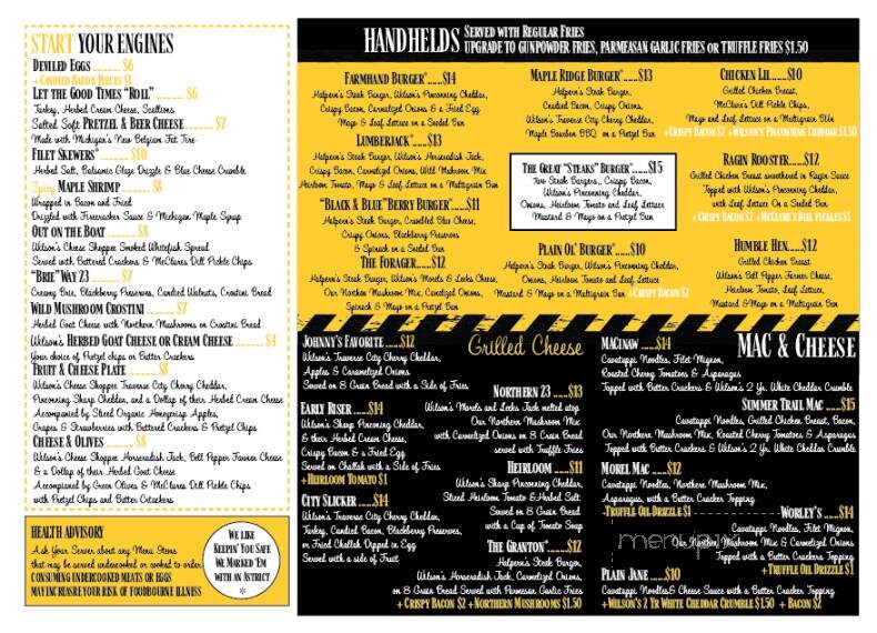 Northern District 23 - Standish, MI menu_pic