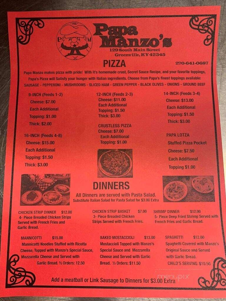 Papa Manzo - Greenville, KY