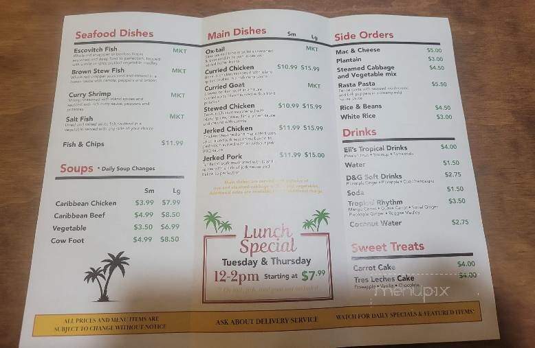 Eli's Caribbean Spot - Mountain Top, PA menu_pic