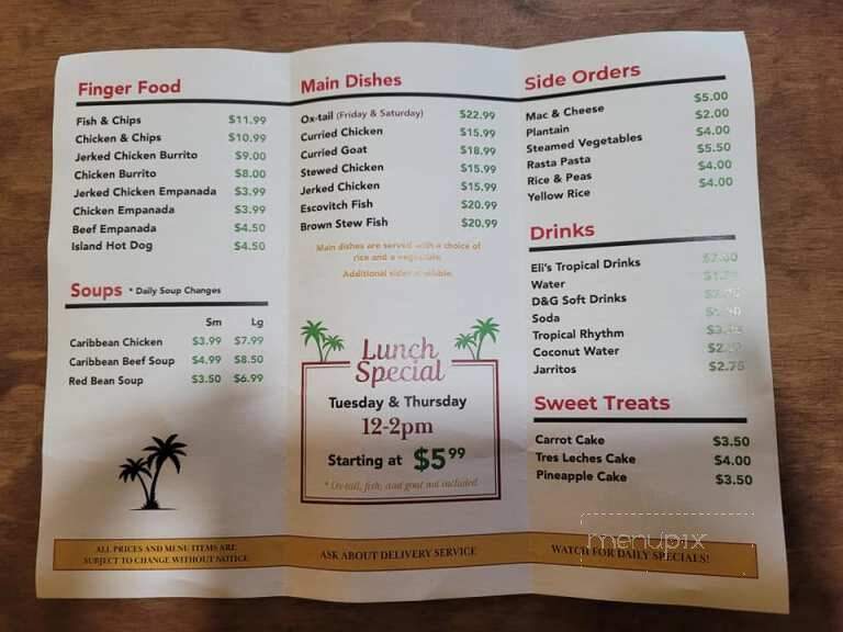 Eli's Caribbean Spot - Mountain Top, PA menu_pic
