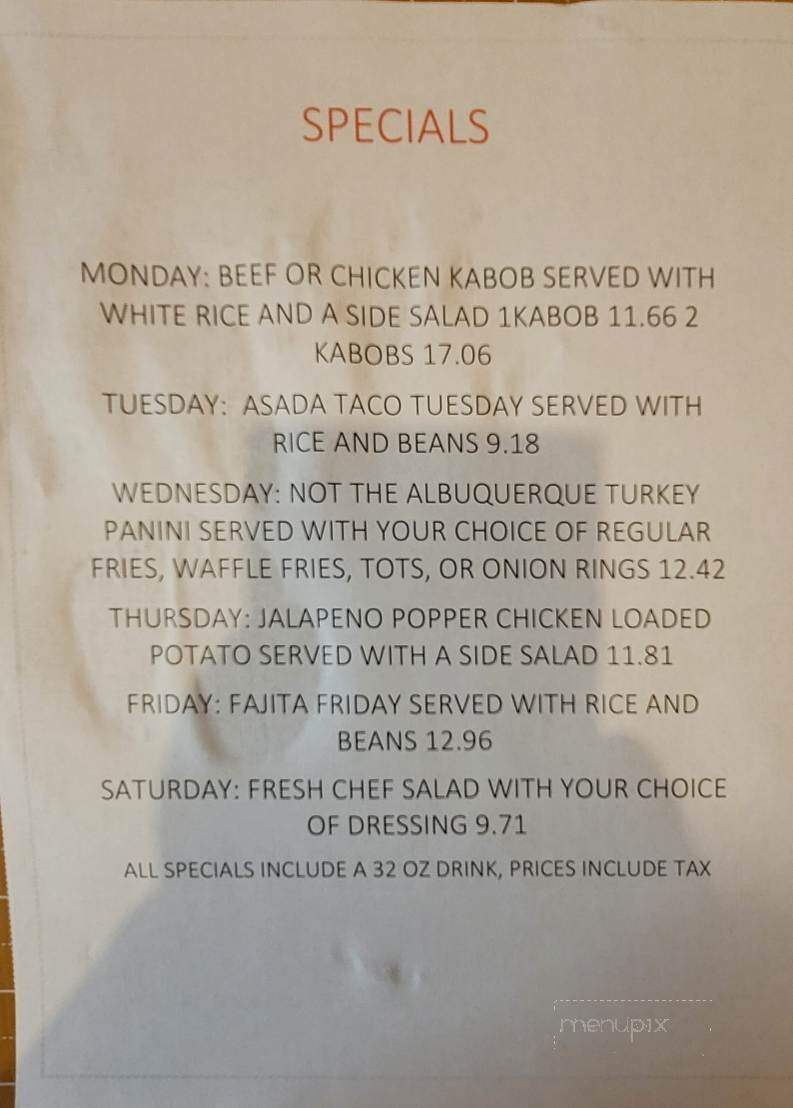 The Daily Grind On the Go - Fort Sumner, NM menu_pic