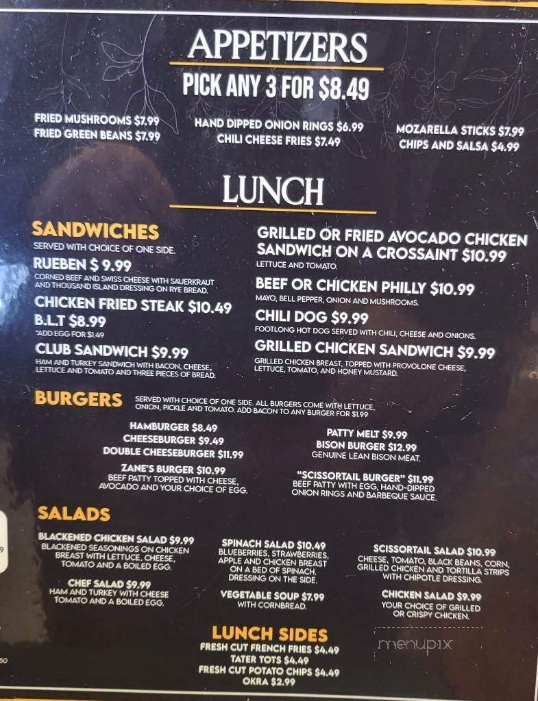 Scissortail Diner - Oklahoma City, OK menu_pic