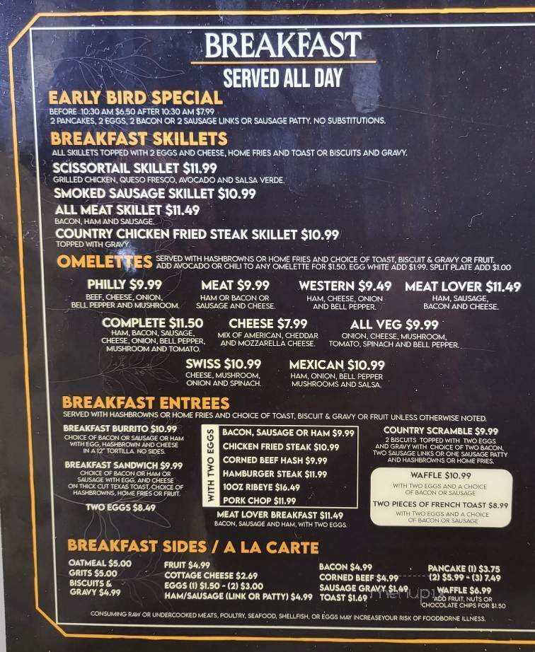 Scissortail Diner - Oklahoma City, OK menu_pic