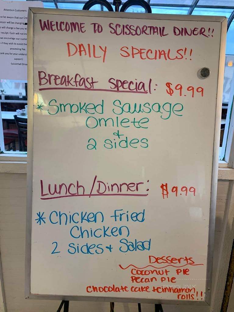 Scissortail Diner - Oklahoma City, OK menu_pic