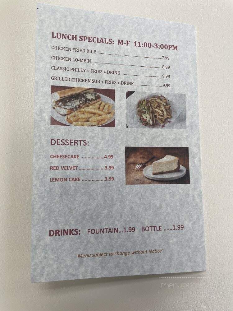 Mr. Philly - Grand Prairie, TX menu_pic