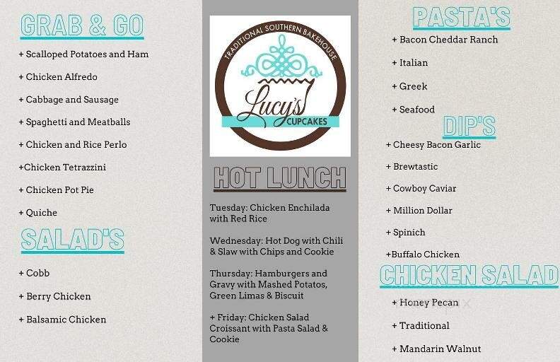 Lucy's Traditional Southern Bakehouse - Manning, SC menu_pic