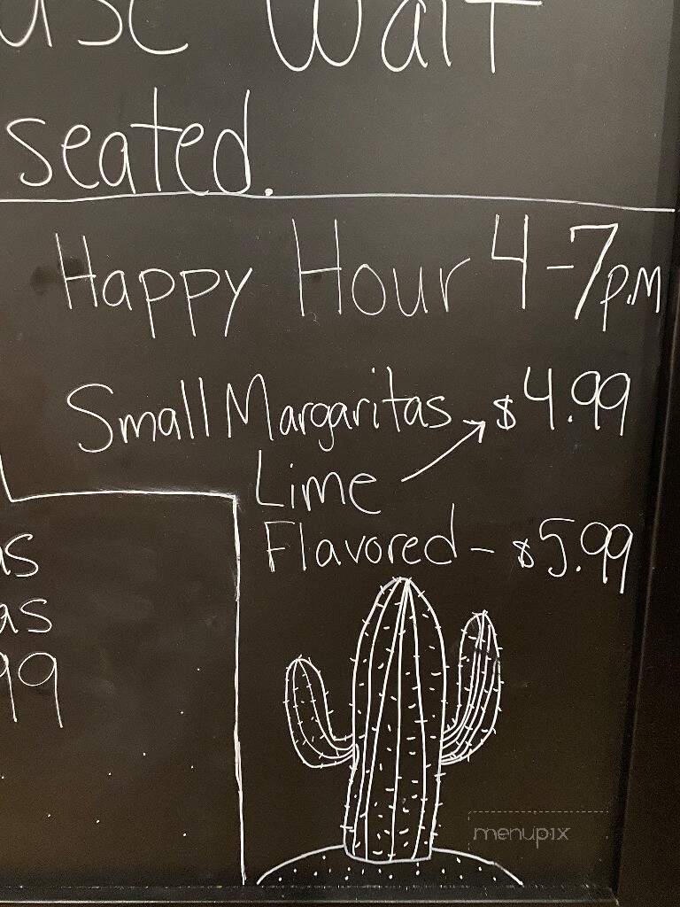 El Carrizal Mexican Restaurant & Cantina - Hartselle, AL menu_pic