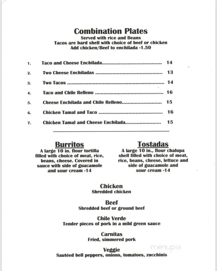 Martha's Kitchen - Cromberg, CA menu_pic