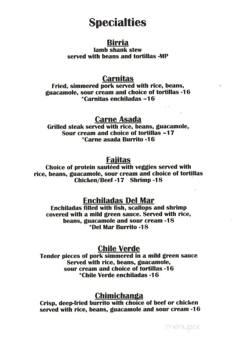 Martha's Kitchen - Cromberg, CA menu_pic